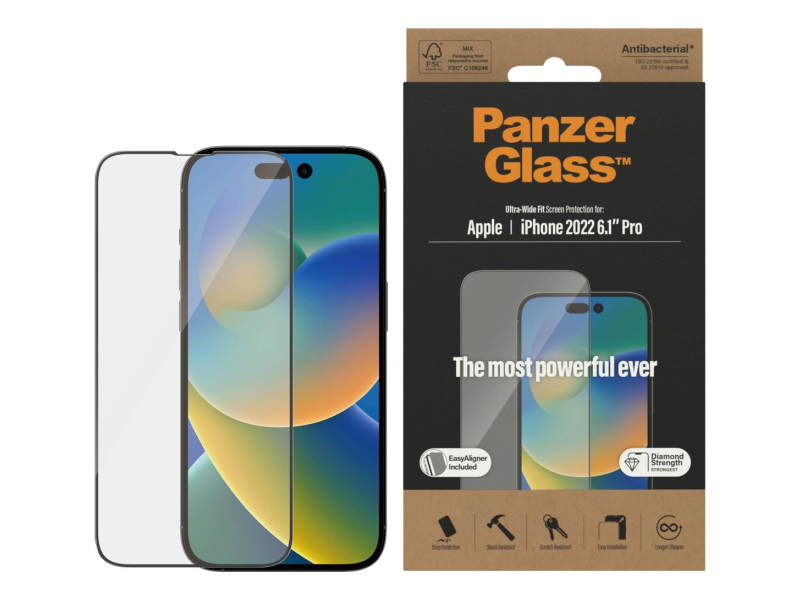 PanzerGlass Ultra-Wide Fit do iPhone 14 Pro